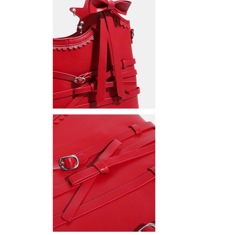 2025 New Women's Niche Bow Shoulder Strap Tote Bag, Large Capacity Handheld Crossbody Bag Fashionable Hundred Casual Daily_voghion.com