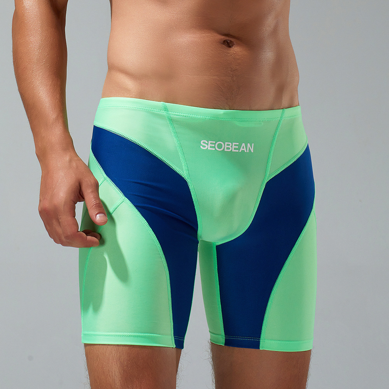 SEOBEAN Hibbing neue Mode für Männer mit niedriger Taille, lange Boxer-Badehose, heiße Frühlingshose, Herren-Badeanzug, Badehose im Großhandel_voghion.com