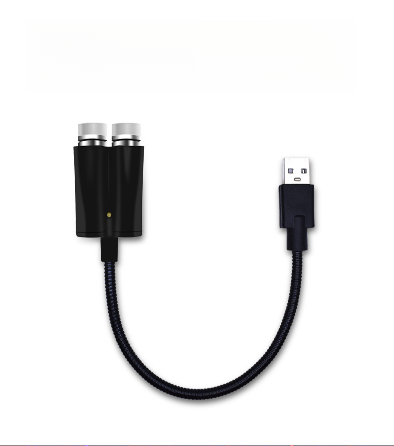 Lumină de proiecție interioară ambientală USB pentru cer înstelat cu două culori, acoperișul mașinii plin de stele, lumină cu ritm laser_voghion.com