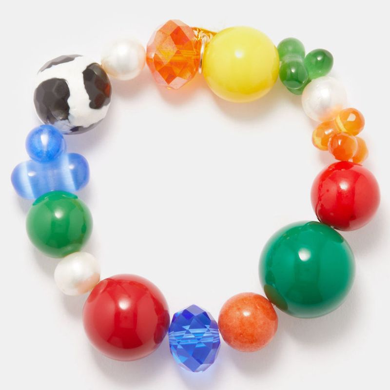 E-home's New Natural Pearl Mixed With Rainbow Necklace, Fashionable Collision Sweater, Collarbone Chain, CHOKER_voghion.com