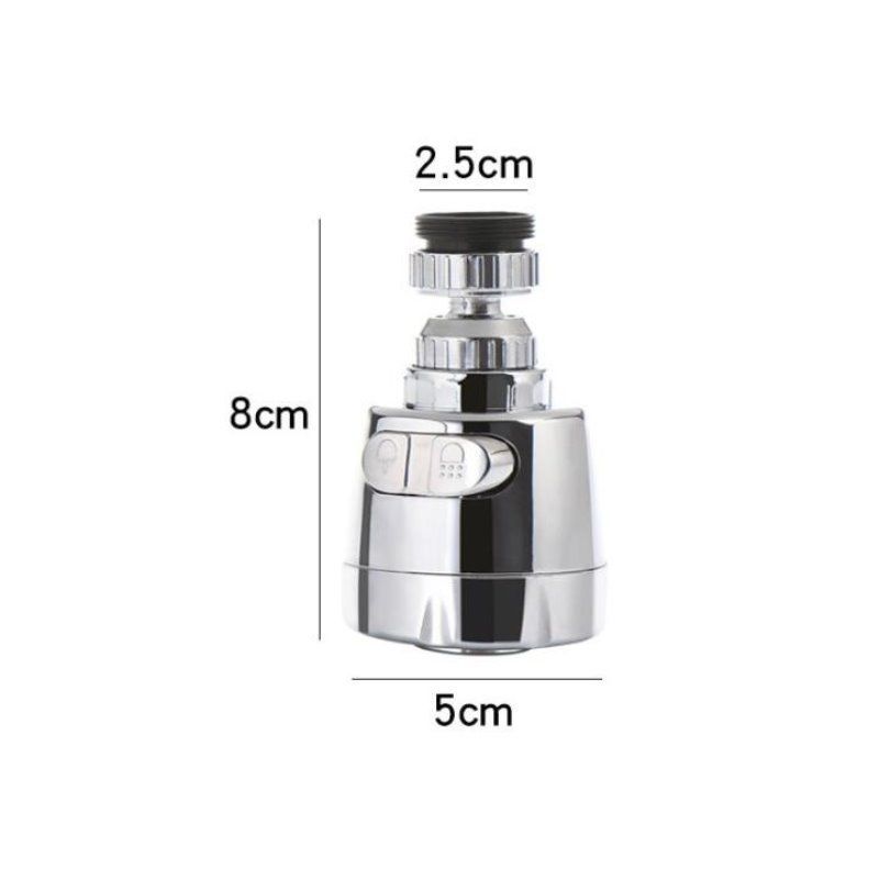 Universal tap water shower water saving rotatable filter nozzle faucet splash head extension extender_voghion.com