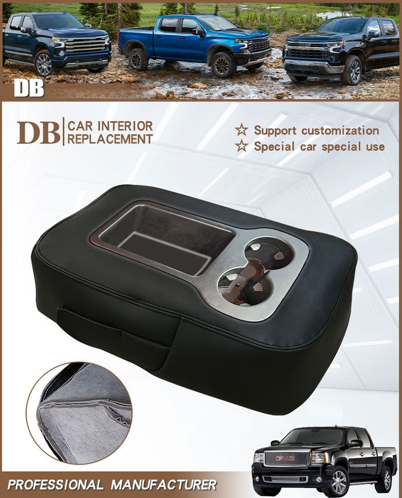 Applicable to 07-14 Chevrolet solode armrest box protective cover zipper jump gloves car cross-border_voghion.com