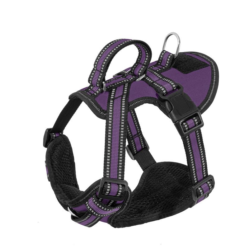 Leash Large Medium Small Reflective Breathable Chest Harness Dog Rope Explosion-proof Rush Adjustable_voghion.com