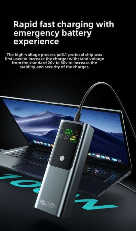 High Super Fast Charging 100W Power Bank 20000mAh Nofëllbar Laptop POWER BANK_voghion.com