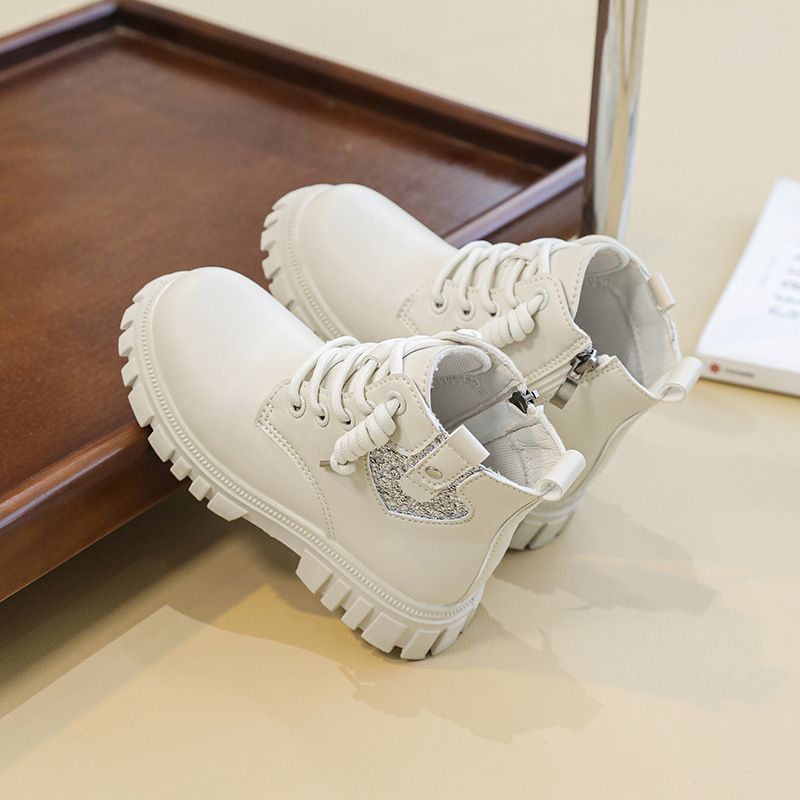 Martin New, stivali da lavoro in pelle nera per bambini, alla moda e alla moda, primavera-autunno_voghion.com