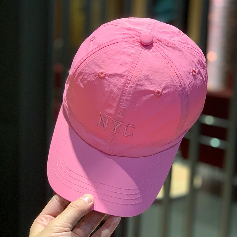 Cappello da baseball estivo da donna, sottile, in tessuto ad asciugatura rapida, con ricamo coreano, con lettera, protezione solare, per uomo e donna_voghion.com