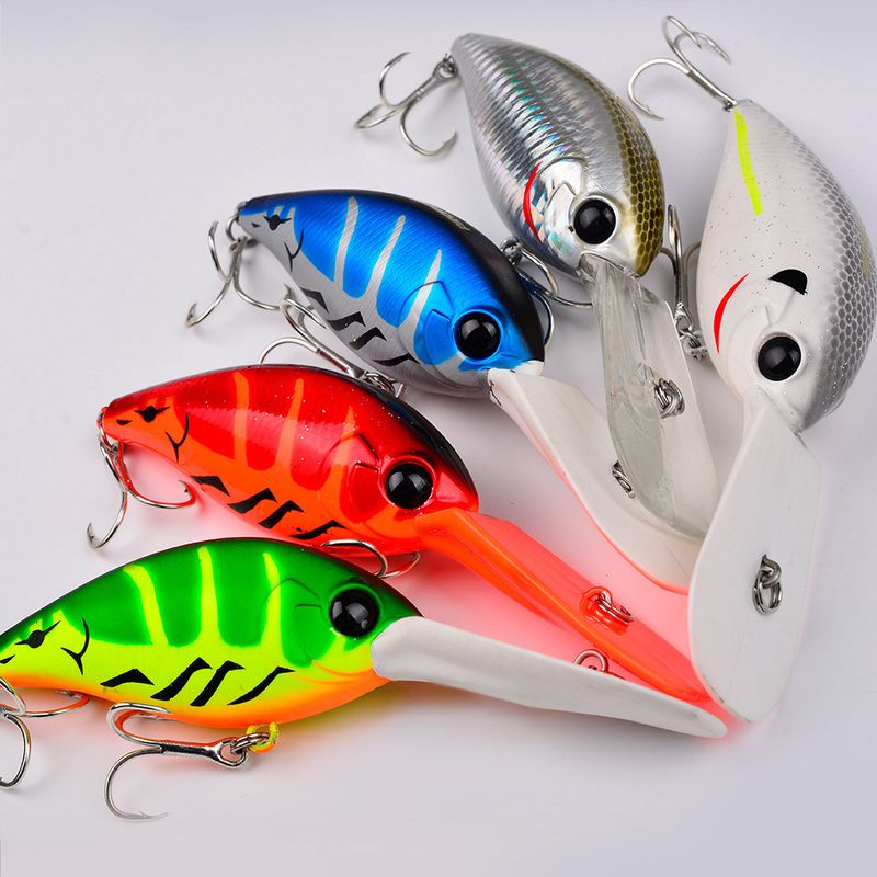 12.5cm Lure Floating Rock Fat Hard 24.5g Plastic Bait 4#Hook Fishing Gear DW574_voghion.com