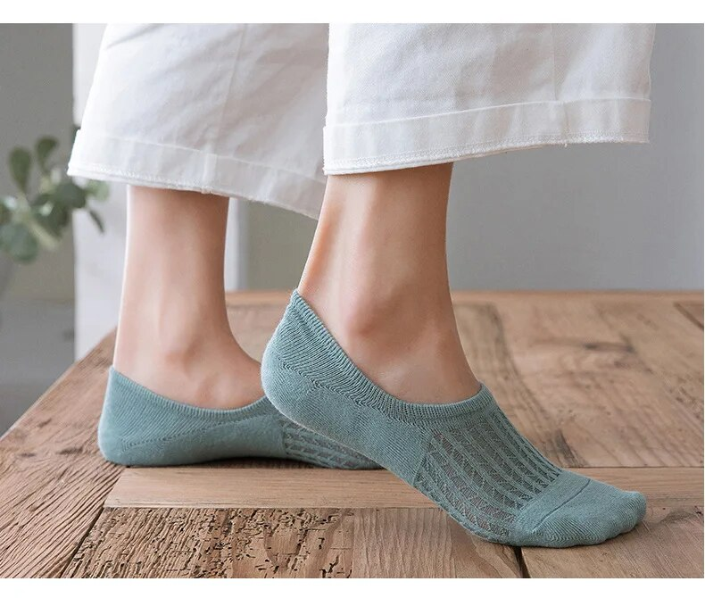 5 paia di calzini invisibili da barca da donna, estivi, in silicone, antiscivolo, alla caviglia, traspiranti_voghion.com