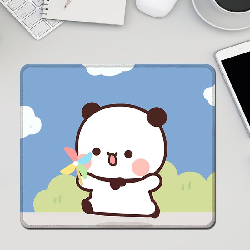Mouse pad lavável de desenho animado de menina de anime de tamanho pequeno_voghion.com