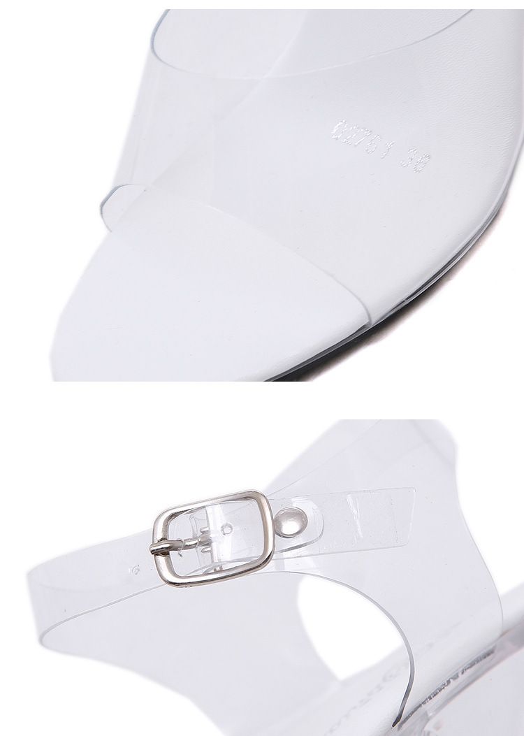and Sexy Super Heels 10CM High Nightclub Transparent Cool Slippers Fun Large Size Shoes_voghion.com