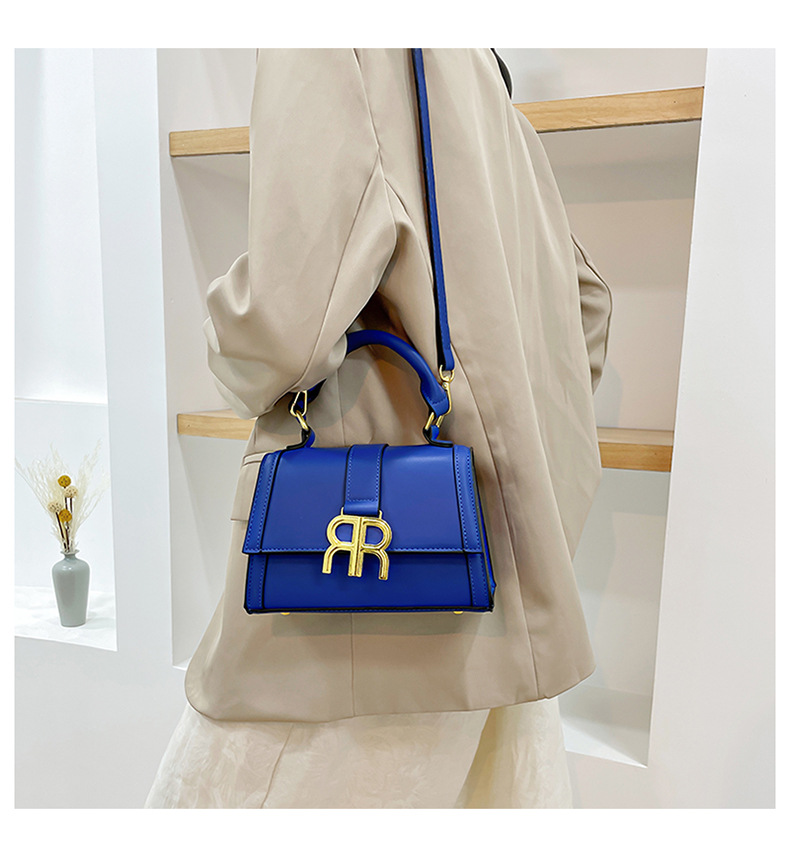 2023 new bag women's bag fashion all-match shoulder bag solid color splicing handbag niche foreign trade Messenger bag trend_voghion.com