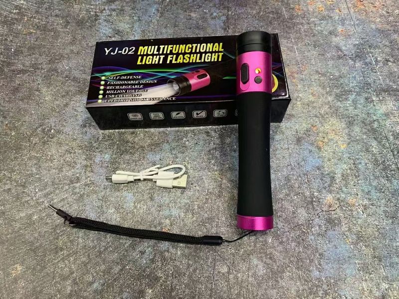Lampe torche d'autodéfense à LED pour l'extérieur YJ-02_voghion.com