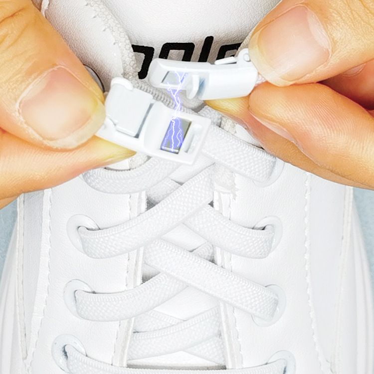 Scarpe sportive magnetiche in metallo, paia per adulti senza cinturino, lacci elastici, accessori per scarpe_voghion.com