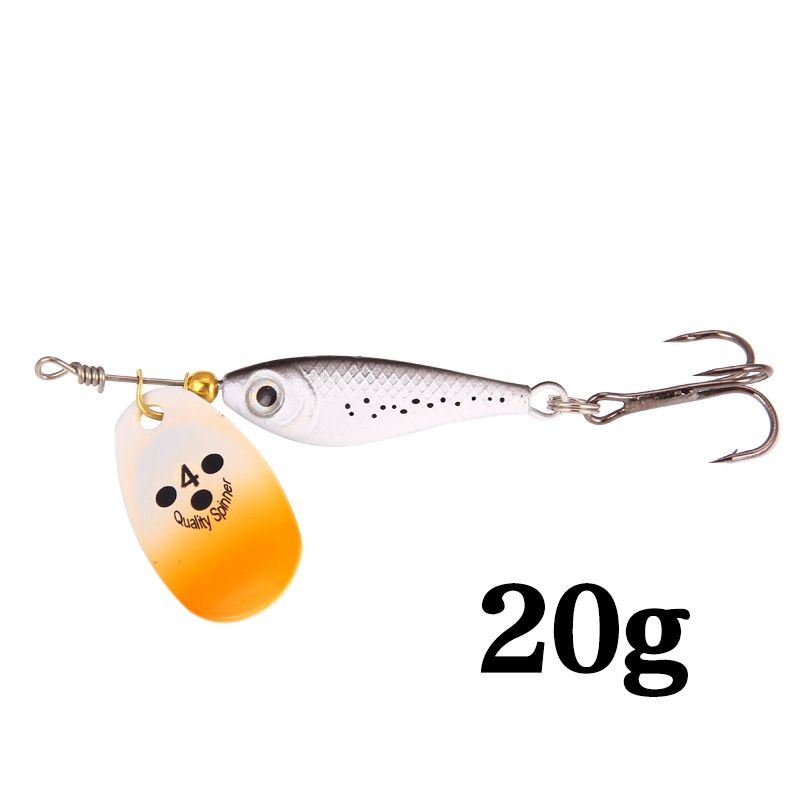 Esca per esche in piastra di ferro, esca a forma di pesce, paillettes rotanti, paillettes composite larghe, simulazione di esche, attrezzatura da pesca_voghion.com