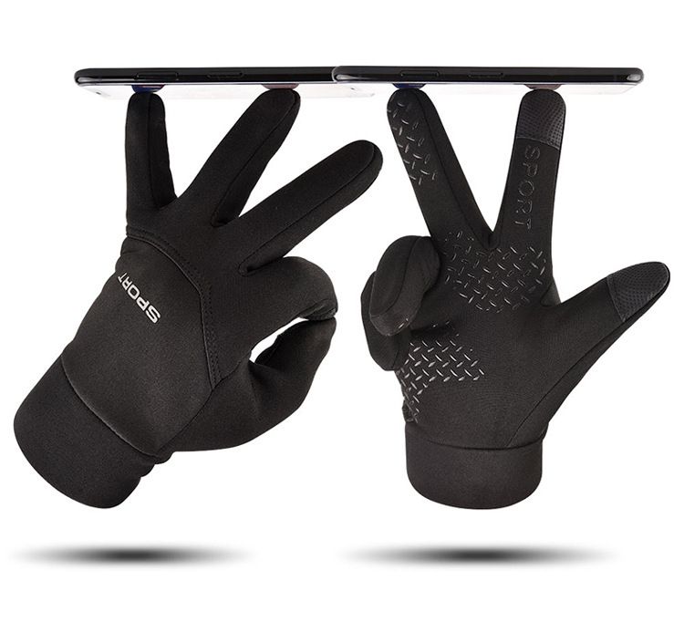 Outdoor Warm Herbst Winter Radfahren Sport Winddicht Wasserdicht Volle Finger Skifahren Kältebeständig Anti Slip Touchscreen_voghion.com