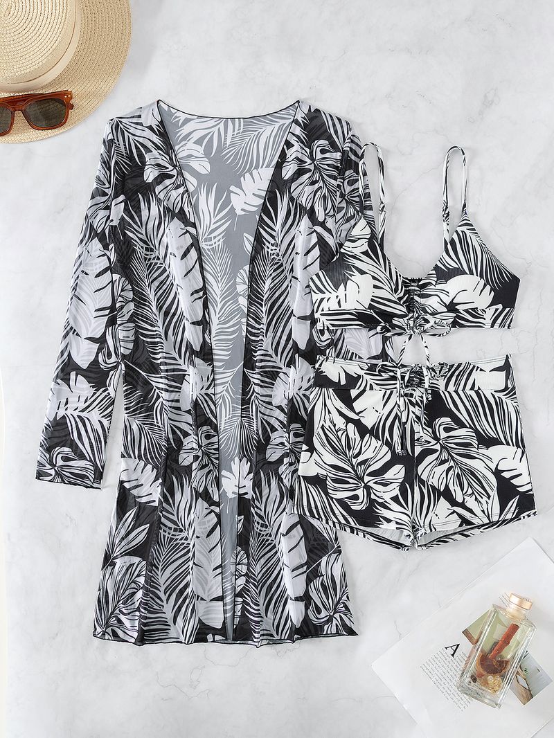Women's Clothing Multi-color fashion bikini three-piece swimsuit for women_voghion.com