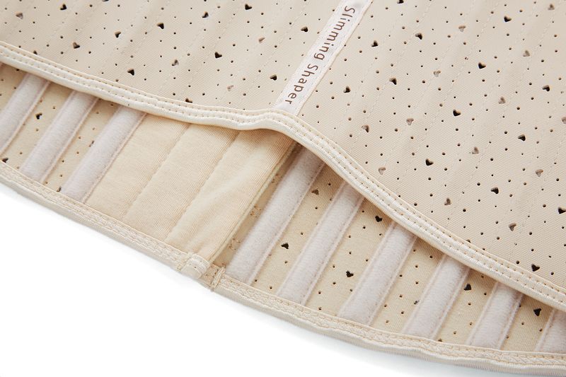 Postparto ajuste del vientre látex amor punzonado dar forma 25 cinturón de hueso de acero corsé látex moldeador del cuerpo prendas_voghion.com