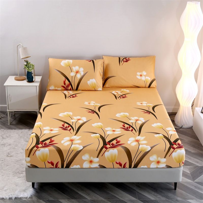 Coprimaterasso Simmons in Aloe Vera e Cotone Spazzolato, Set da tre pezzi stampato_voghion.com