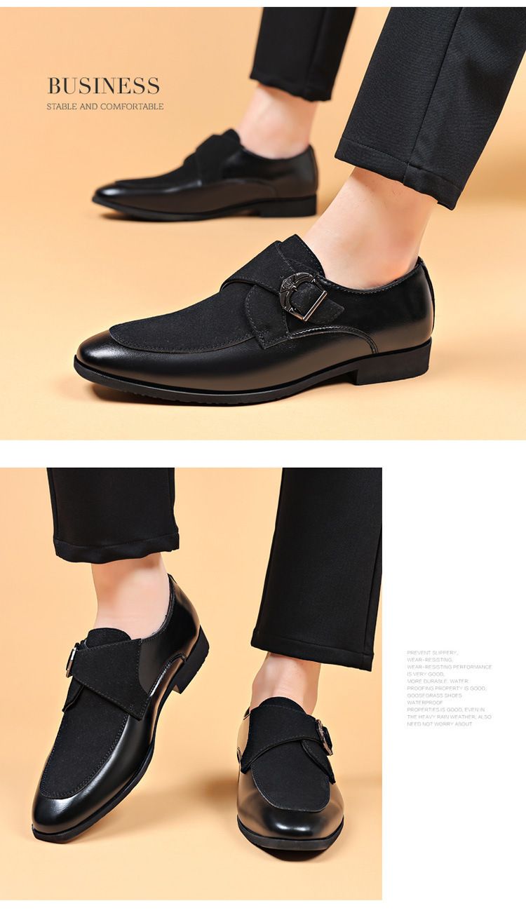 Scarpe Oxford eleganti casual da uomo, con lacci, per ufficio, feste e uso quotidiano_voghion.com
