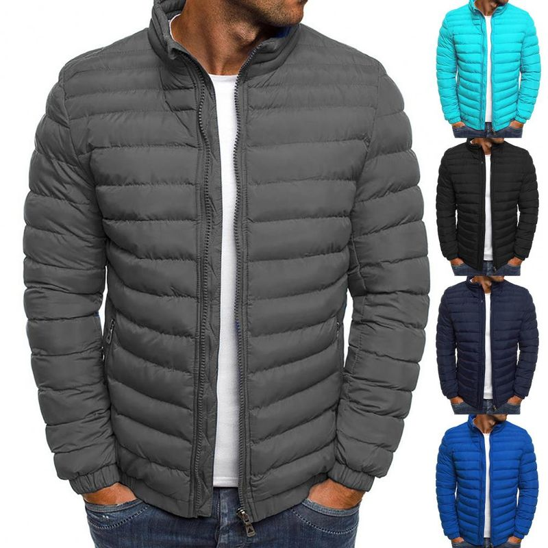 Veste d'extérieur à col montant pour hommes, manteau Parka chaud, mode de rue, marque décontractée, hiver_voghion.com