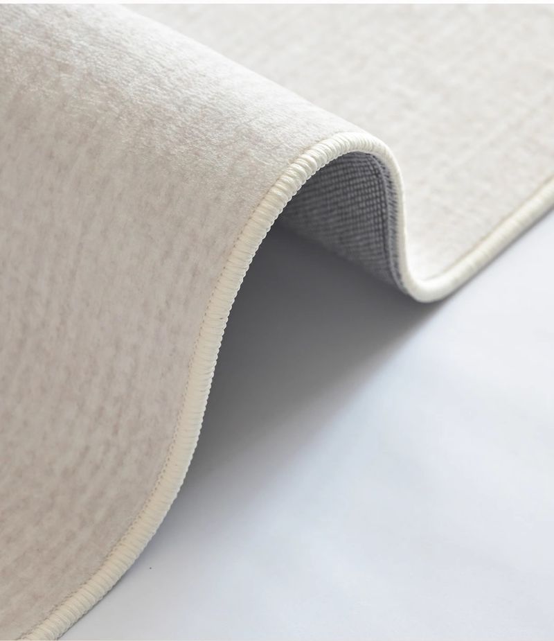 Premium zacht crèmekleurig vloerkleed - waterdicht, vlekbestendig, gemakkelijk schoon te maken - perfect voor woonkamer, slaapkamer en studeerkamer - meerdere maten_voghion.com