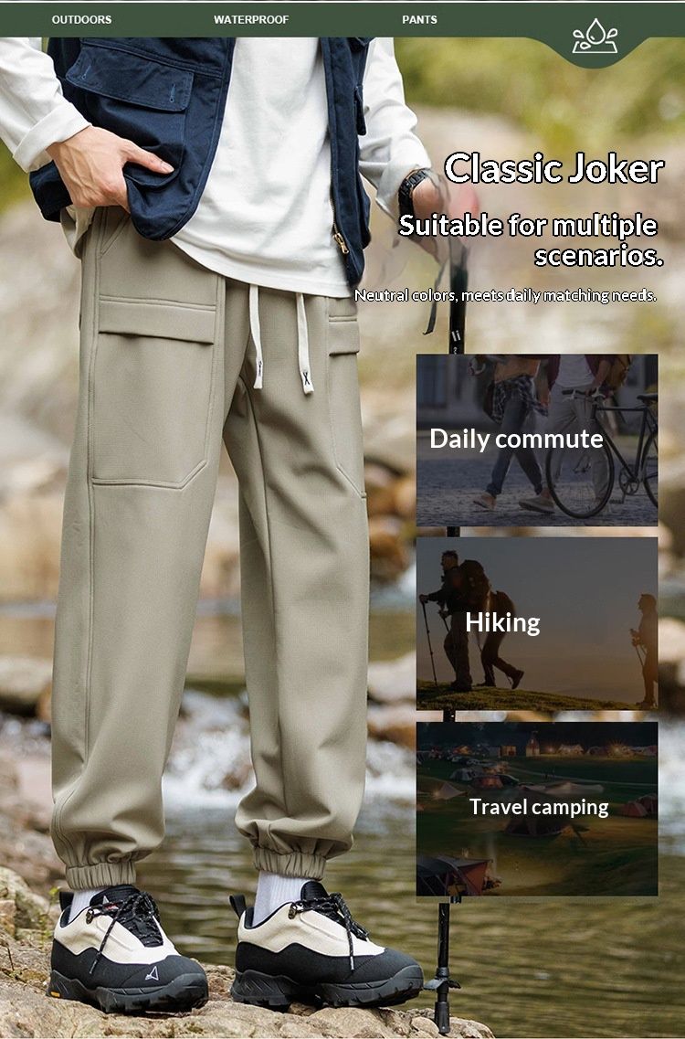 001 Veste d'hiver décontractée et chaude softshell doublée polaire style montagne pour le travail, idéale pour les sports de plein air, pour hommes, femmes et couples._voghion.com