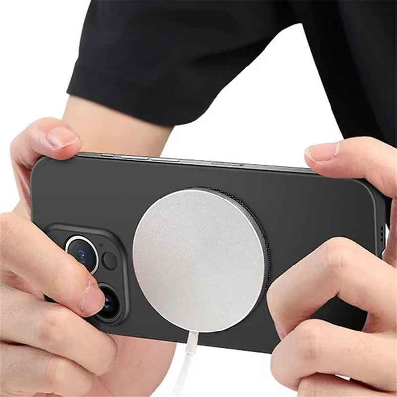 Rahmenlose Hülle 13 12 11 16E Schlanke magnetische Handyhüllen für iPhone 15 14 Pro Max 16 Plus Cover_voghion.com