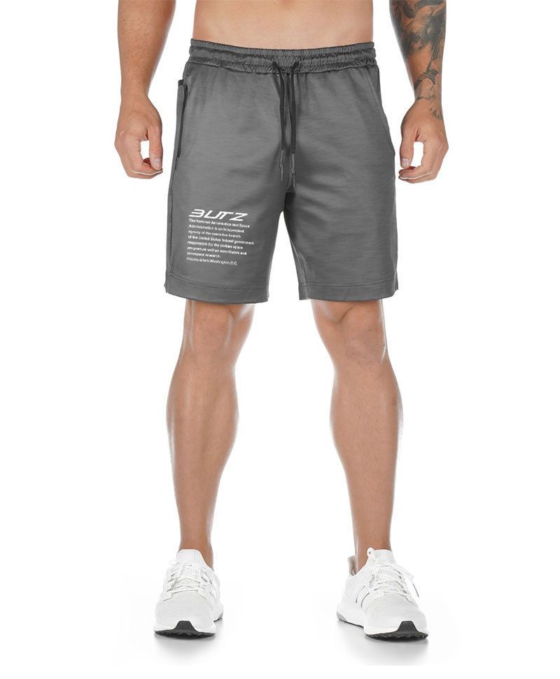 Shorts de ginástica masculinos de alta performance - Shorts de treino de 7" com secagem rápida para agachamentos e basquete (tecido de malha elástica respirável e cós antiderrapante)_voghion.com