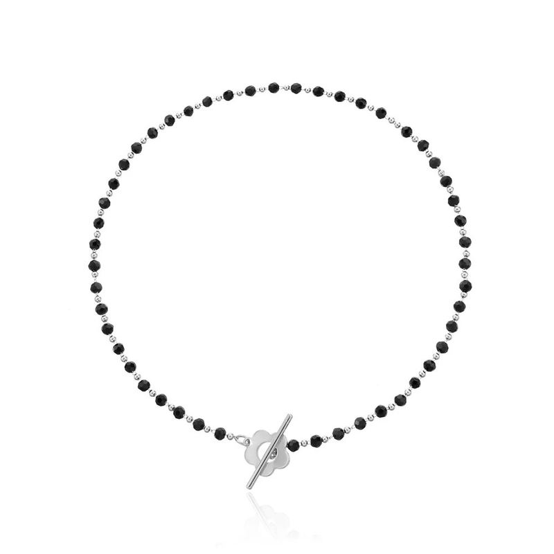 Klaar Voorraad SUMENG 2024 Nieuwe Mode Zwarte Kristallen Glazen Kralen Ketting Choker Ketting Voor Vrouwen wer Lariat Lock Collar Geschenken_voghion.com