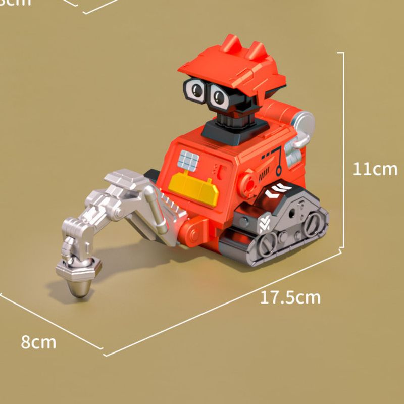 Kinder Presse Roboter Inertial Engineering Fahrzeug Bagger Gabelstapler Spielzeug Auto Geschenk_voghion.com