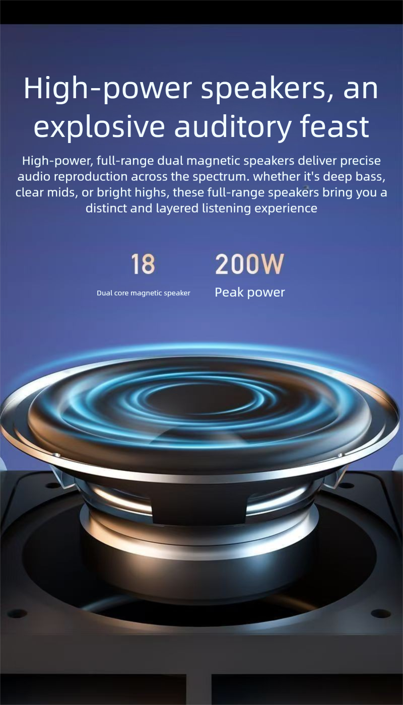Altoparlante Bluetooth portatile wireless per esterni, alta qualità del suono, volume elevato, super bassi, subwoofer_voghion.com