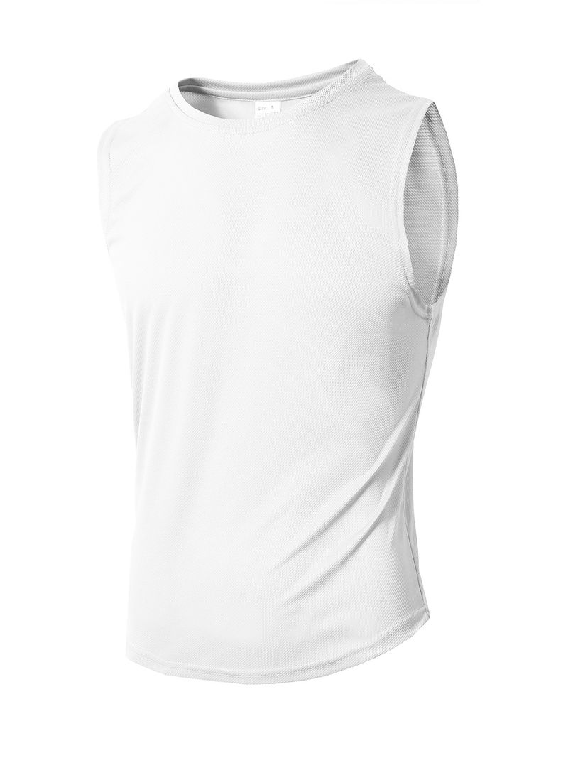 Männerkleeder Summer Gestrickte Mesh Fitness Sport Slim Weste Männer I-Form Breet Schëllerweste_voghion.com