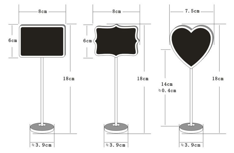Factory Gift Creative Small Blackboard Wedding Gift Home Decoration Crafts Ornaments Wooden Blackboard Bar Ornaments_voghion.com