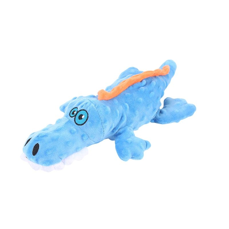 Giocattolo di peluche in silicone per cani a forma di coccodrillo, resistente ai morsi, che digrigna i denti, articoli per animali domestici, bestseller, personaggi di fabbrica, stock all'ingrosso_voghion.com