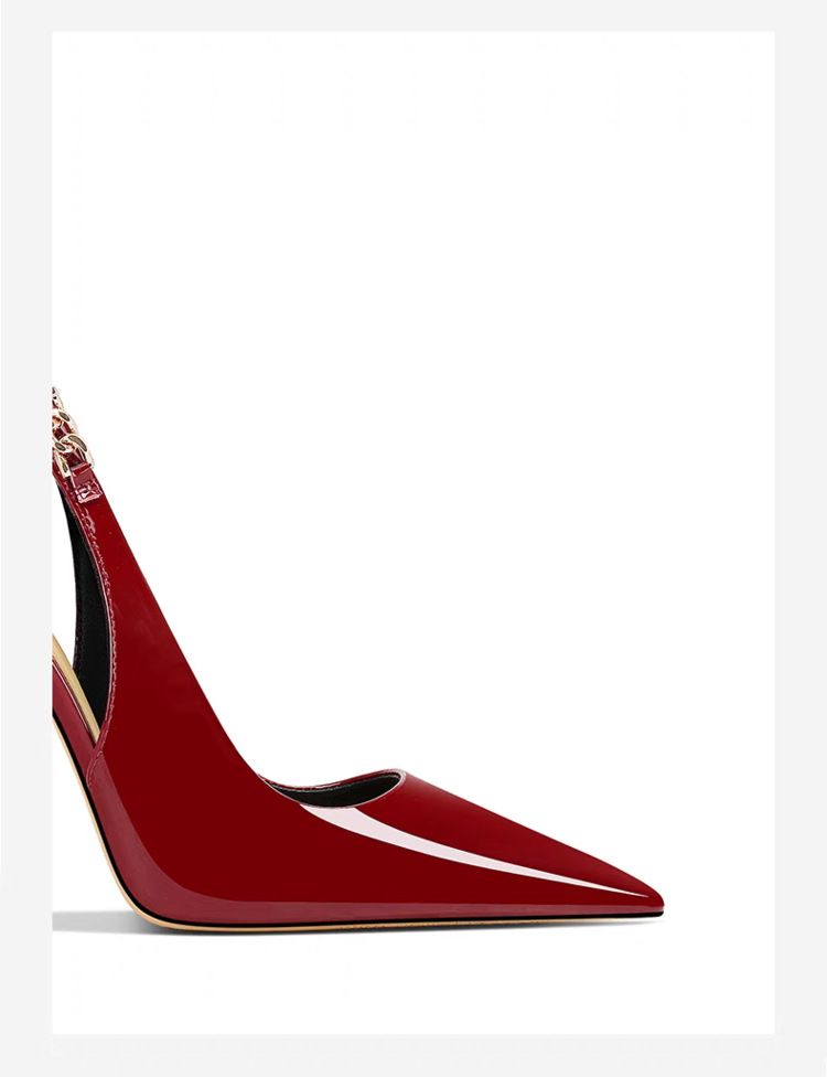 2025 Spring New Red Patent Leather Pointed Stiletto High Heels Women_voghion.com