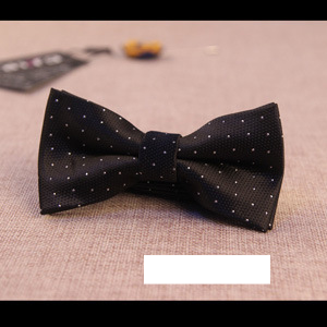 Men's fashionable groom and groomsmen wedding bow tie men's red black wedding bow tie _voghion.com