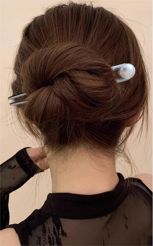 Kadınlar Kızlar İçin Basit U Şeklinde Saç Tokaları Tokalar Saç Çubukları Gelin Saç Şekillendirme Aksesuarları Metal Tokalar Tokalar_voghion.com