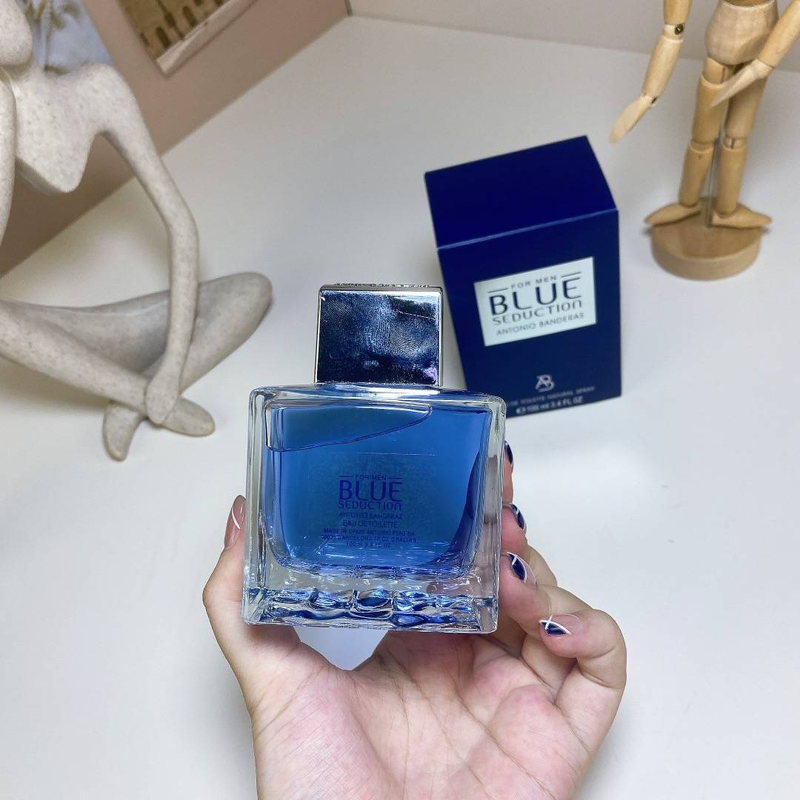 Antonio Banderas Blue Seduction, Fu Chi orientální tóny, toaletní voda s přírodním sprejem, pro muže, 100 ml_voghion.com