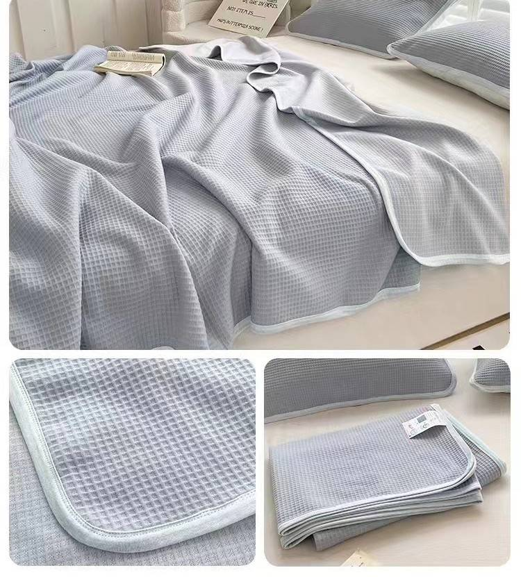 Aircondition-dyne Strikket bomuld Tencel-bomuld Dobbelt sommerkøldyne Kølig nøgen sovepose Sommerdyne Vaskbar sommertynddyne_voghion.com