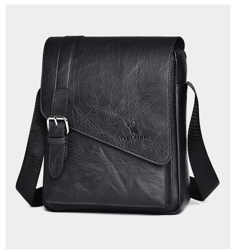 Borsa a tracolla casual retrò da uomo, grande capacità, borsa a tracolla versatile, borsa a tracolla, zaino_voghion.com