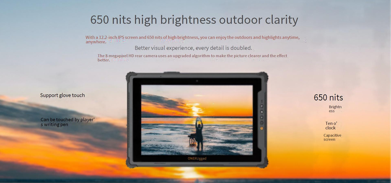 Emdoor Rugged Windows Tablet 12" With Intel I7 CPU, 16GB RAM, 5G/4G Connectivity, Industrial-Grade Protection For Harsh Environments_voghion.com