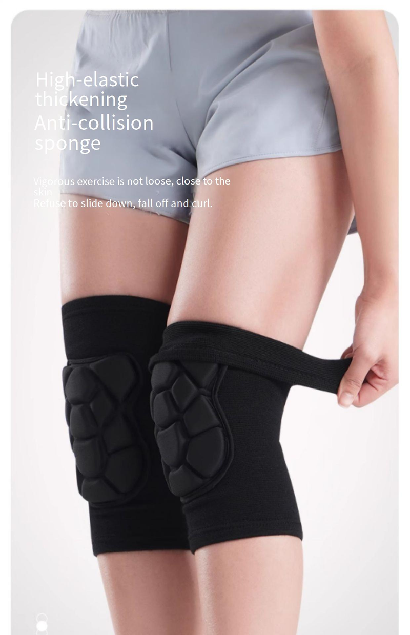 Professional Knee Pads For Tactical Training, Volleyball, Skiing & Outdoor Sports – Thickened Anti-Slip Protection – Pair Pack (Black, S/M/L)_voghion.com