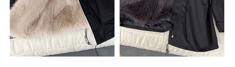 Parka lungo e medio da donna con fodera in pelliccia sintetica e cappuccio – Giacca invernale calda (fodera interna nera/beige/carbone/oro/marrone)_voghion.com