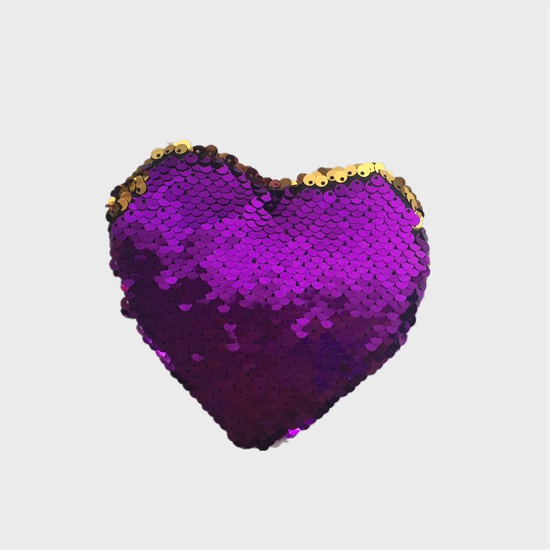 Portamonete a forma di cuore con glitter cangianti: mini portafoglio alla moda e giocoso per ragazze e donne (multiuso, leggero ed elegante)_voghion.com