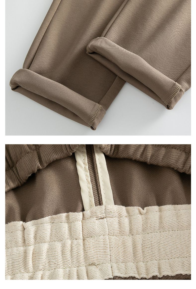 Pantaloni alla moda a gamba dritta casual per uomo, nuovi prodotti autunno inverno, pantaloni in cotone tencel lyocell, larghi e versatili da uomo_voghion.com
