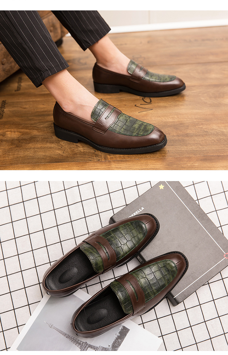 Herren Formelle Business Spitz Kleine Lederschuhe Retro Casual Lederschuhe_voghion.com