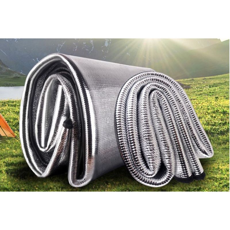 Picknick-Doppelseitige Aluminiumfolie, verdickte, feuchtigkeitsbeständige Outdoor-Tragbare Zeltboden-Campingmatte_voghion.com