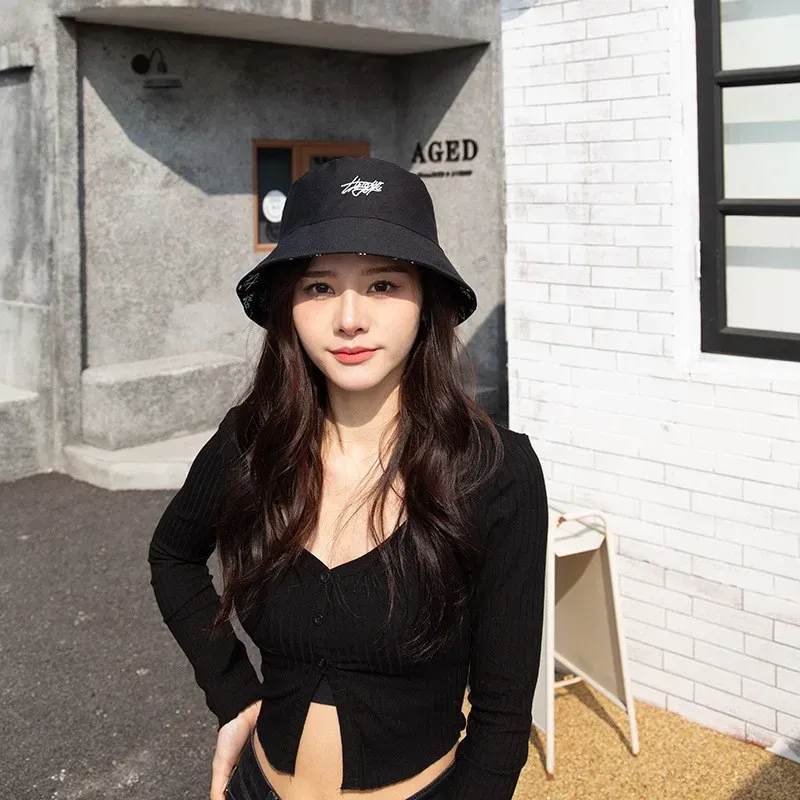 Cappelli da pescatore con stampa a lettere unisex, in vendita calda, con personalità, per esterni, casual, con protezione solare_voghion.com