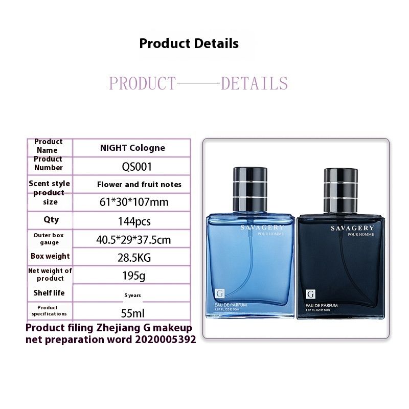Men's Perfume Natural Fresh Durable Light Fragrance Classic Men's Blue Cologne Perfume_voghion.com