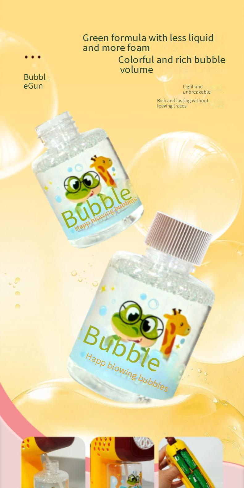 Automatische 10-gats bubbelpistool - elektrisch bubbelpistool voor kinderen (handbediende bubbelmachine)_voghion.com
